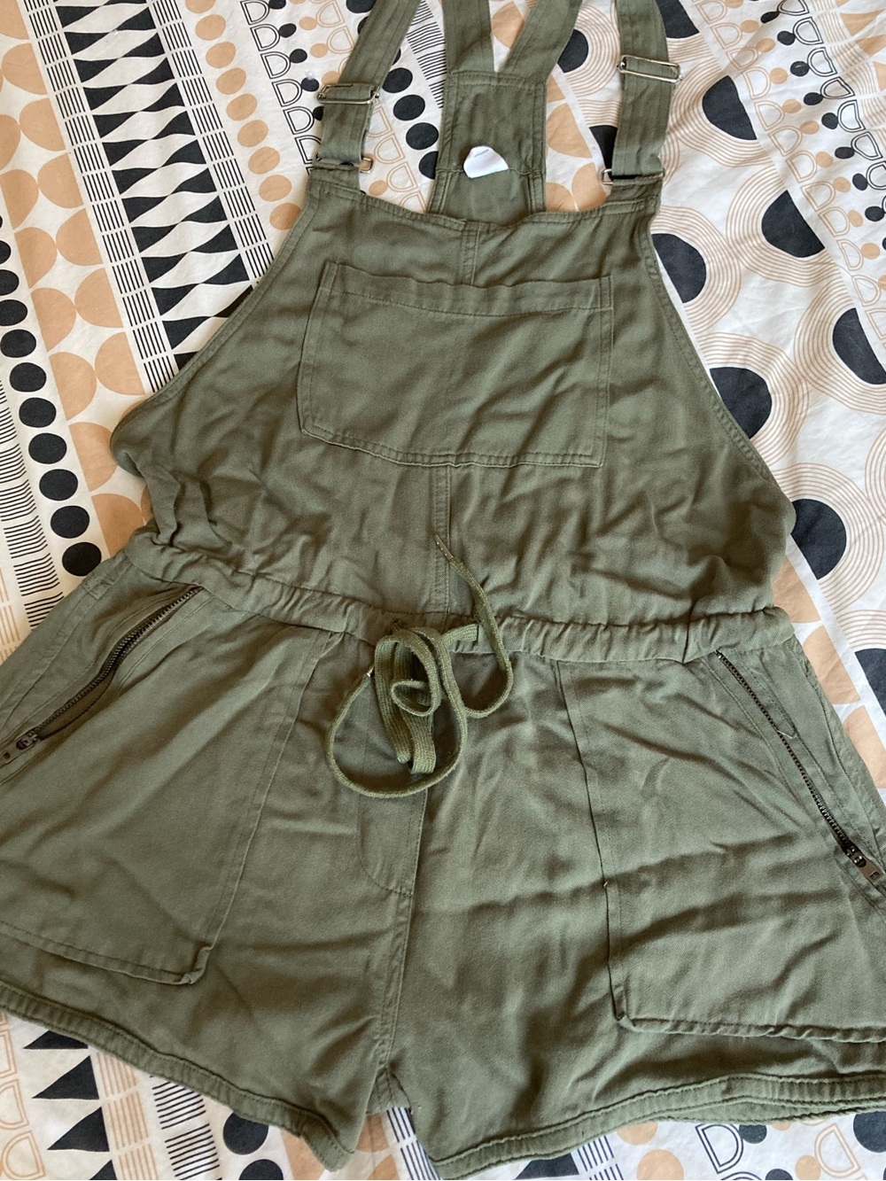 Structure Society Olive Utility Romper